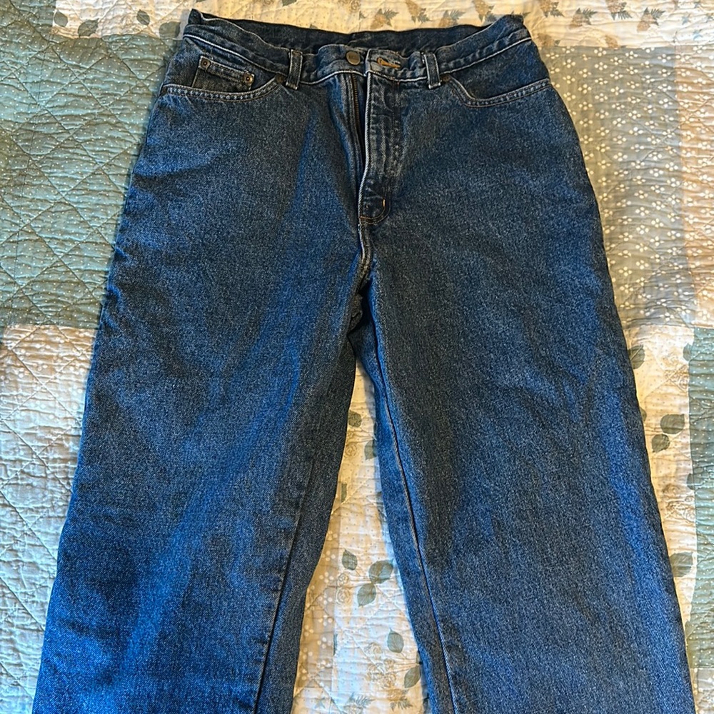 LL BEAN Flannel Lined Jeans